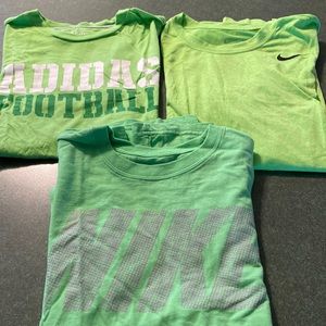 Adidas and Mike t shirts